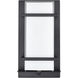 None LED 11 inch Powder Coated Black Outdoor Wall Sconce